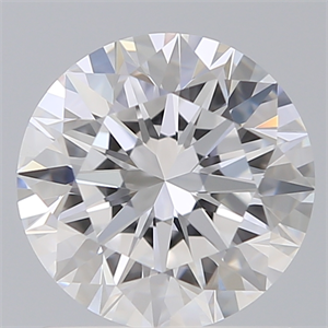 Picture of Lab Created Diamond 1.32 Carats, Round with Excellent Cut, D Color, VVS2 Clarity and Certified by IGI
