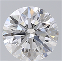 Lab Created Diamond 1.53 Carats, Round with Excellent Cut, D Color, VVS2 Clarity and Certified by IGI
