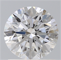 Lab Created Diamond 1.27 Carats, Round with Excellent Cut, D Color, VS1 Clarity and Certified by IGI