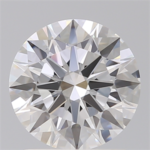 Picture of Lab Created Diamond 1.66 Carats, Round with Ideal Cut, D Color, VS1 Clarity and Certified by IGI