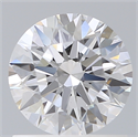 Lab Created Diamond 1.02 Carats, Round with Ideal Cut, D Color, VS1 Clarity and Certified by IGI