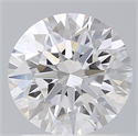 Lab Created Diamond 1.70 Carats, Round with Ideal Cut, D Color, VS2 Clarity and Certified by IGI