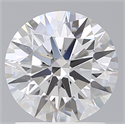 Lab Created Diamond 1.55 Carats, Round with Ideal Cut, E Color, VS1 Clarity and Certified by IGI