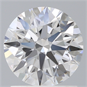 Lab Created Diamond 1.38 Carats, Round with Ideal Cut, D Color, VS1 Clarity and Certified by IGI