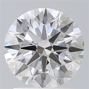 Picture of Lab Created Diamond 1.81 Carats, Round with Ideal Cut, E Color, VS2 Clarity and Certified by IGI