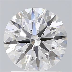 Picture of Lab Created Diamond 1.57 Carats, Round with Ideal Cut, D Color, VS2 Clarity and Certified by IGI