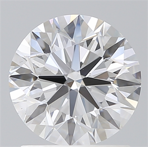 Picture of Lab Created Diamond 1.50 Carats, Round with Excellent Cut, E Color, VS2 Clarity and Certified by IGI
