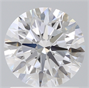 Del inventario de diamantes de laboratorio, 1.36 quilates, Redondo , Color E, claridad VVS2 y certificado IGI