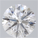 Lab Created Diamond 1.51 Carats, Round with Excellent Cut, D Color, VVS2 Clarity and Certified by IGI