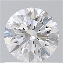 Lab Created Diamond 0.90 Carats, Round with Excellent Cut, D Color, VS2 Clarity and Certified by IGI