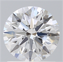 Lab Created Diamond 1.30 Carats, Round with Ideal Cut, E Color, VVS2 Clarity and Certified by IGI