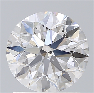Picture of Lab Created Diamond 1.52 Carats, Round with Excellent Cut, D Color, VS2 Clarity and Certified by IGI