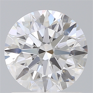 Picture of Lab Created Diamond 1.31 Carats, Round with Ideal Cut, D Color, VVS2 Clarity and Certified by IGI