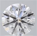 Lab Created Diamond 1.33 Carats, Round with Ideal Cut, D Color, VVS2 Clarity and Certified by IGI