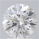 Lab Created Diamond 1.64 Carats, Round with Ideal Cut, D Color, VS2 Clarity and Certified by IGI
