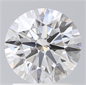 Lab Created Diamond 1.77 Carats, Round with Ideal Cut, D Color, SI1 Clarity and Certified by IGI