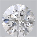 Lab Created Diamond 0.77 Carats, Round with Ideal Cut, D Color, VS1 Clarity and Certified by IGI