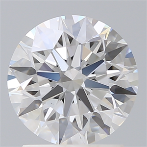 Picture of Lab Created Diamond 1.76 Carats, Round with Ideal Cut, D Color, VS2 Clarity and Certified by IGI