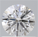 Lab Created Diamond 0.74 Carats, Round with Ideal Cut, D Color, VS1 Clarity and Certified by IGI