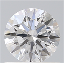 Lab Created Diamond 0.77 Carats, Round with Ideal Cut, D Color, VS1 Clarity and Certified by IGI