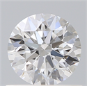 Lab Created Diamond 0.70 Carats, Round with Ideal Cut, D Color, VVS2 Clarity and Certified by IGI
