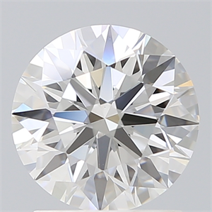 Picture of Lab Created Diamond 1.62 Carats, Round with Ideal Cut, E Color, VS1 Clarity and Certified by IGI