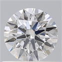 Lab Created Diamond 0.72 Carats, Round with Ideal Cut, D Color, VVS2 Clarity and Certified by IGI