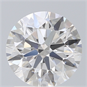 Lab Created Diamond 1.55 Carats, Round with Ideal Cut, D Color, VVS2 Clarity and Certified by IGI
