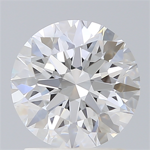 Picture of Lab Created Diamond 1.67 Carats, Round with Ideal Cut, D Color, VS1 Clarity and Certified by IGI