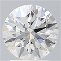 Lab Created Diamond 2.24 Carats, Round with Ideal Cut, G Color, VS1 Clarity and Certified by IGI