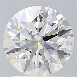 Picture of Lab Created Diamond 2.24 Carats, Round with Ideal Cut, G Color, VS1 Clarity and Certified by IGI
