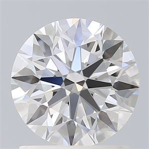 Picture of Lab Created Diamond 1.32 Carats, Round with Ideal Cut, D Color, VVS2 Clarity and Certified by IGI