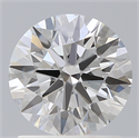 Lab Created Diamond 1.34 Carats, Round with Ideal Cut, F Color, VVS2 Clarity and Certified by IGI
