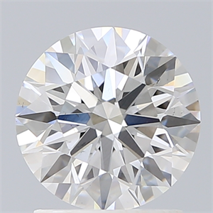 Foto Del inventario de diamantes de laboratorio, 1.55 quilates, Redondo , Color E, claridad VS2 y certificado IGI de