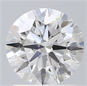 Lab Created Diamond 1.53 Carats, Round with Ideal Cut, E Color, VS1 Clarity and Certified by IGI