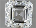 0.93 Carats, Asscher J Color, VVS2 Clarity and Certified by GIA