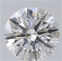Lab Created Diamond 1.54 Carats, Round with Ideal Cut, D Color, VVS2 Clarity and Certified by IGI