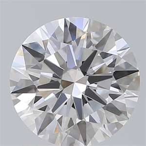 Picture of Lab Created Diamond 1.54 Carats, Round with Ideal Cut, D Color, VVS2 Clarity and Certified by IGI