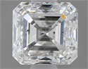 0.72 Carats, Asscher F Color, SI1 Clarity and Certified by GIA