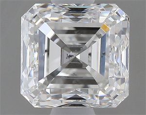 Picture of 0.72 Carats, Asscher F Color, SI1 Clarity and Certified by GIA