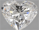 0.84 Carats, Heart F Color, I1 Clarity and Certified by GIA