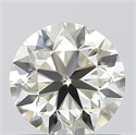0.70 Carats, Round with Very Good Cut, L Color, VVS1 Clarity and Certified by GIA
