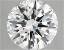 Lab Created Diamond 3.23 Carats, Round with excellent Cut, F Color, vs1 Clarity and Certified by GIA