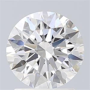 Picture of Lab Created Diamond 1.74 Carats, Round with Ideal Cut, F Color, VS1 Clarity and Certified by IGI