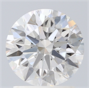 Lab Created Diamond 1.73 Carats, Round with Ideal Cut, F Color, VS1 Clarity and Certified by IGI