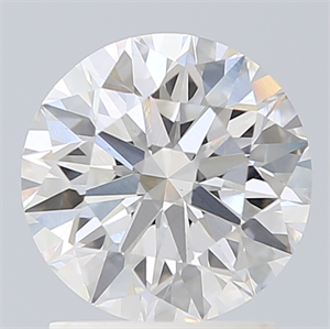 Picture of Lab Created Diamond 1.73 Carats, Round with Ideal Cut, F Color, VS1 Clarity and Certified by IGI