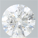 Lab Created Diamond 6.28 Carats, Round with Ideal Cut, G Color, VS2 Clarity and Certified by IGI