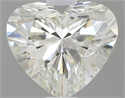 0.61 Carats, Heart L Color, VS1 Clarity and Certified by GIA