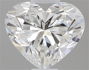 Picture of 0.41 Carats, Heart F Color, VVS1 Clarity and Certified by GIA