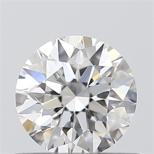 Picture of 0.51 Carats, Round with Excellent Cut, F Color, IF Clarity and Certified by GIA